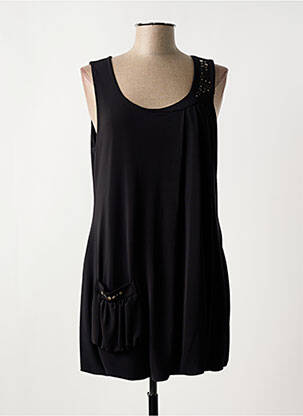 Tunique sans manche noir VANGO pour femme