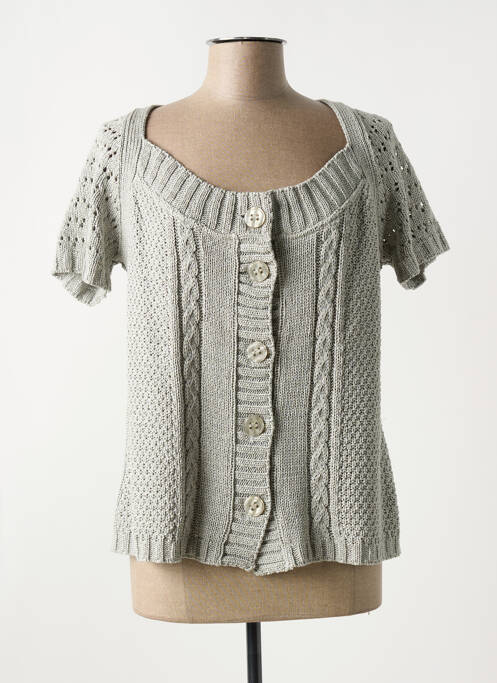 Gilet manches courtes gris CHRISMAS'S pour femme