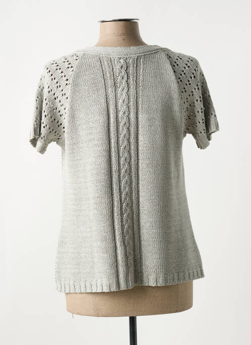 Gilet manches courtes gris CHRISMAS'S pour femme