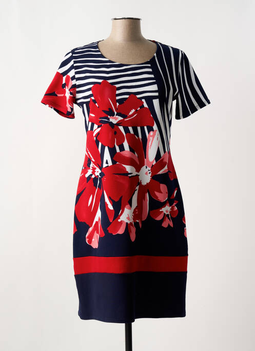 Robe mi-longue bleu GEVANA pour femme