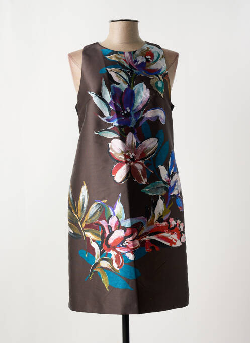 Robe mi-longue marron EDAS pour femme