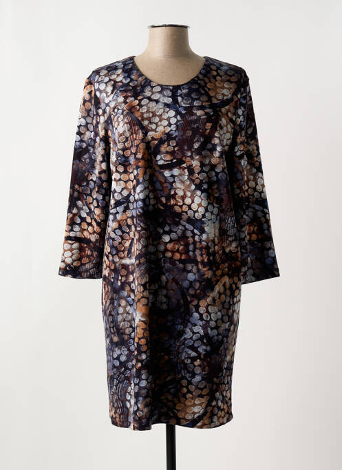 Robe mi-longue noir GEVANA pour femme