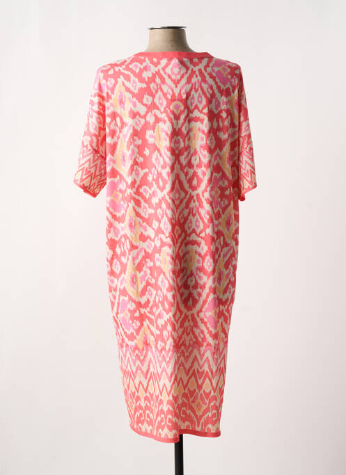 Robe mi-longue rose OUI pour femme