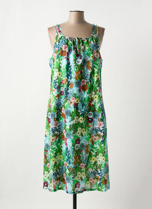 Robe mi-longue vert AGATHE & LOUISE pour femme