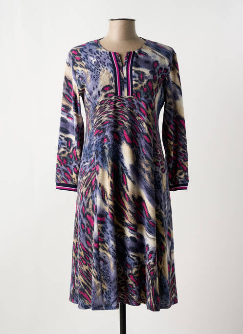 Robe mi-longue violet GEVANA pour femme