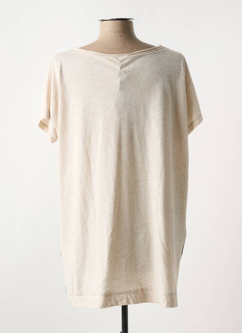 T-shirt beige LA FEE MARABOUTEE pour femme