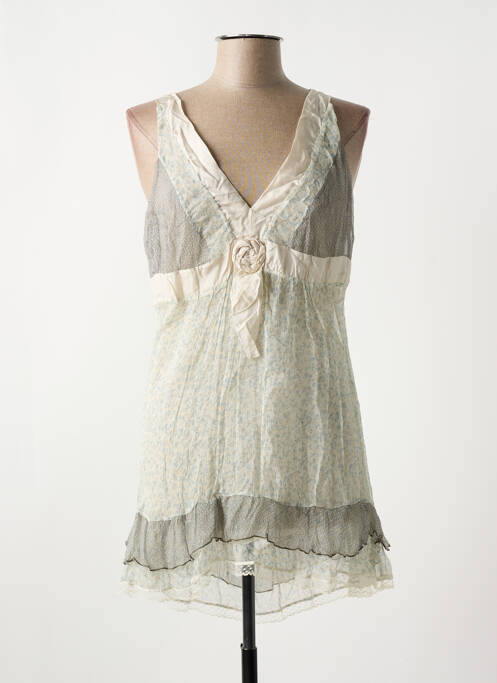 Tunique manches longues beige LA FEE MARABOUTEE pour femme