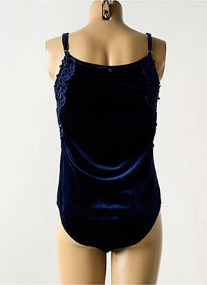 Body stretch fines bretelles bleu JUS D'ORANGE femme