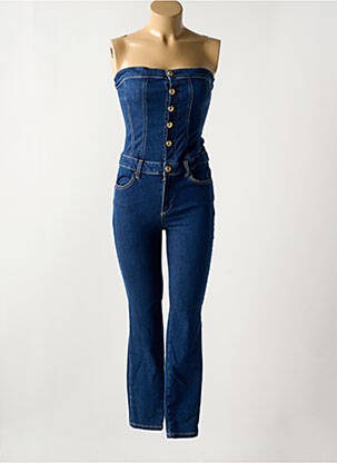 Combi-pantalon coupe cintrée sans manche bleu LIU JO femme