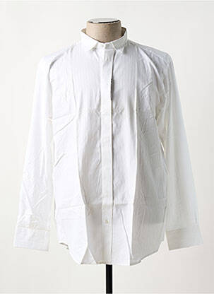 Chemise manches longues coupe droite blanc BANDE ORIGINALE homme