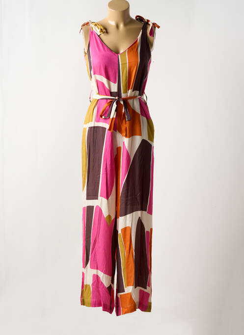 Combi-pantalon marron LA FEE MARABOUTEE pour femme