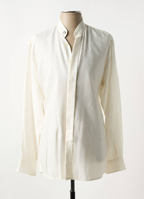 Chemise manches longues blanc JEAN CHATEL pour homme