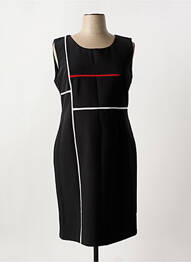 Robe mi-longue sans manche sans manche noir EDAS femme