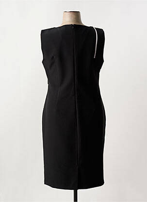 Robe mi-longue sans manche sans manche noir EDAS femme