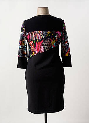 Robe mi-longue manches 3/4 manches 3/4 noir OLIVIER PHILIPS femme