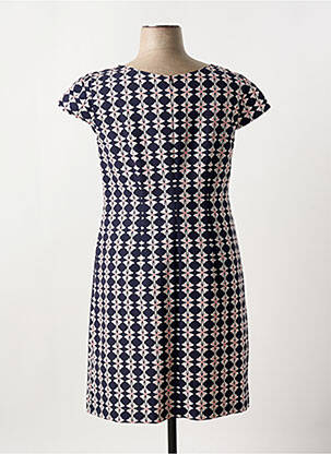 Robe mi-longue imprimé fantaisie manches courtes bleu BETTY BARCLAY femme