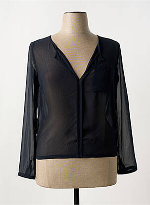 Blouse légère et transparente manches longues bleu LOLA ESPELETA femme