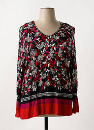 Blouse imprimé fleurs manches longues rouge GERRY WEBER femme