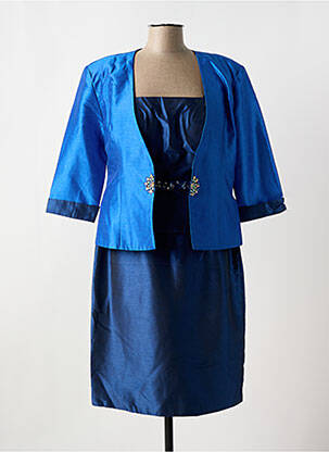 Ensemble robe doublure bleu FASHION NEW YORK femme