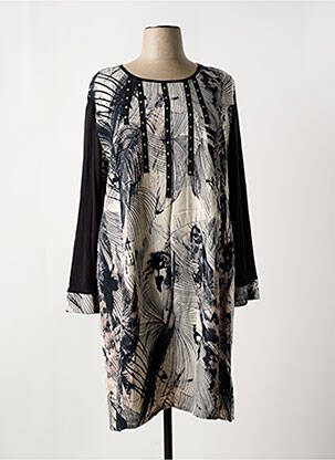 Robe mi-longue noir FIGURE LIBRE pour femme