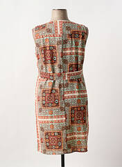 Robe mi-longue orange SIGNE NATURE pour femme seconde vue