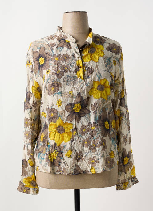 Blouse jaune NUMEROLOGIE pour femme