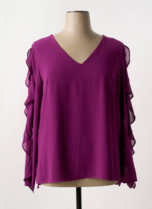 Blouse violet EDAS pour femme