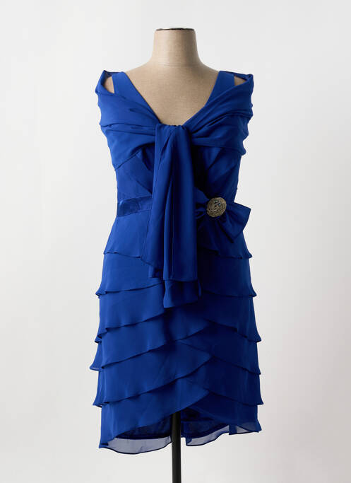 Robe mi-longue bleu FASHION NEW YORK pour femme