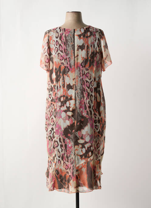 Robe mi-longue marron FRANCE RIVOIRE pour femme