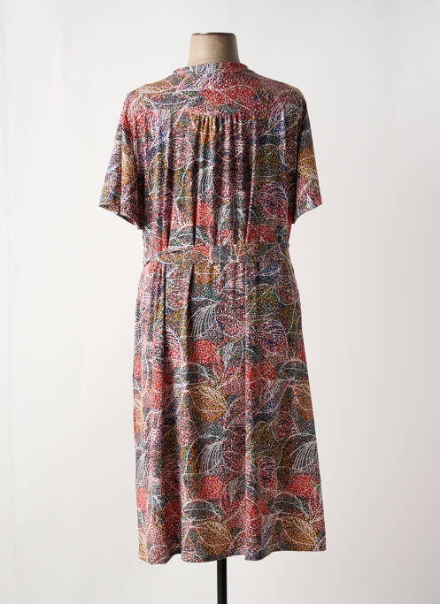 Robe mi-longue rouge GEVANA pour femme