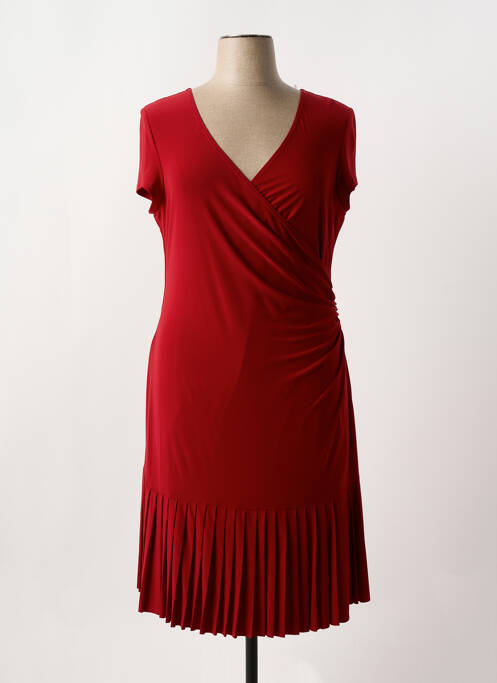 Robe mi-longue rouge JOSEPH RIBKOFF pour femme