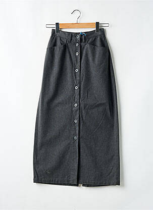 Jupe longue coupe droite gris SETRAK femme