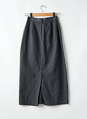 Jupe longue coupe droite gris SETRAK femme