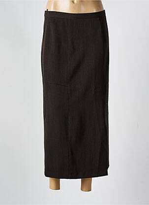 Jupe longue fermeture zippée au dos vert GEVANA femme