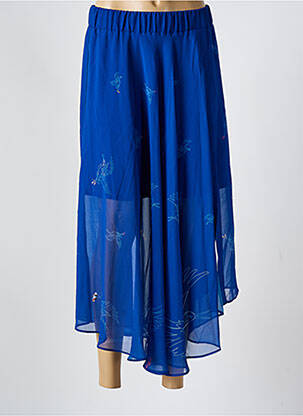 Jupe longue imprimé fantaisie bleu COP COPINE femme