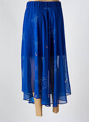 Jupe longue coupe asymétrique bleu COP COPINE femme