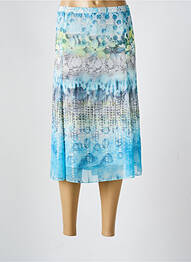 Jupe mi-longue taille normale bleu RABE femme