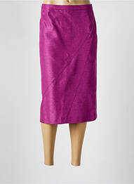 Jupe mi-longue taille à pinces violet PAUPORTÉ femme