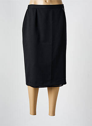 Jupe mi-longue coupe droite noir PIER BÉ femme