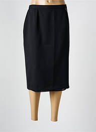 Jupe mi-longue coupe droite noir PIER BÉ femme
