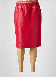 Jupe mi-longue taille à pinces rouge ROSA ROSAM femme