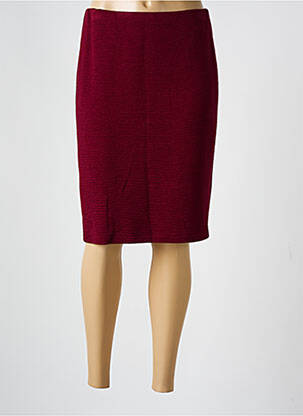 Jupe mi-longue taille à pinces rouge GERRY WEBER femme
