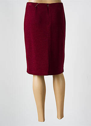 Jupe mi-longue taille à pinces rouge GERRY WEBER femme