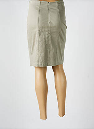 Jupe mi-longue stretch vert MITSOUKI femme
