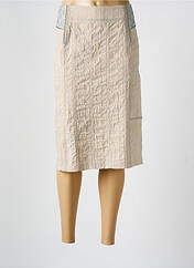 Jupe mi-longue beige CHRISTINE LAURE pour femme seconde vue