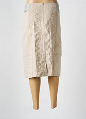 Jupe mi-longue beige CHRISTINE LAURE pour femme seconde vue
