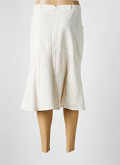 Jupe mi-longue beige MASSY pour femme seconde vue