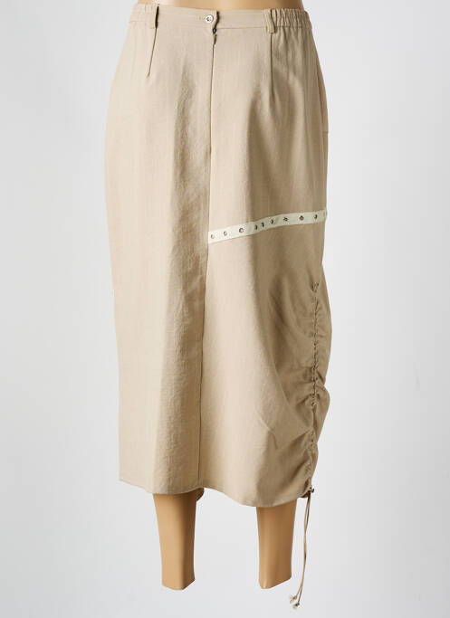 Jupe longue beige M&Y pour femme