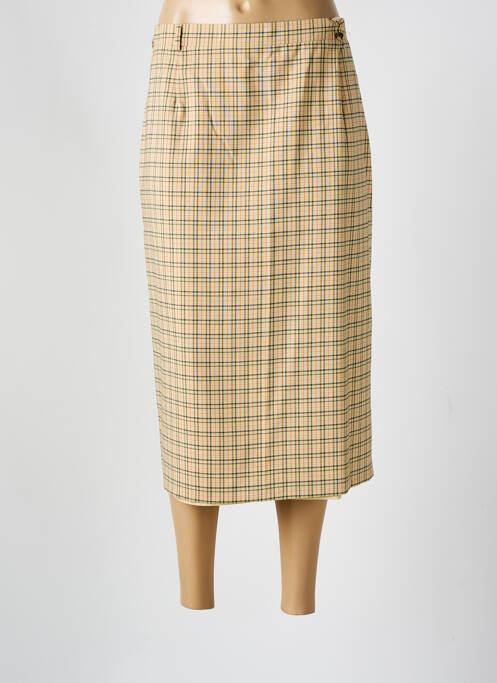 Jupe mi-longue beige GELCO pour femme