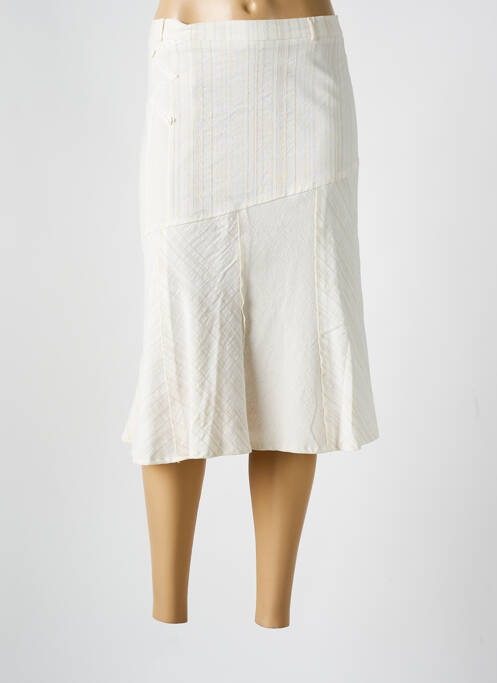 Jupe mi-longue beige MASSY pour femme